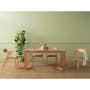 (As-is) Meera Extendable Dining Table 1.6m-2m - Natural, Taupe Grey - 7
