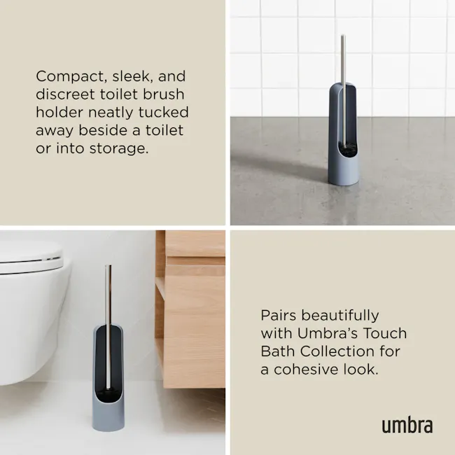 Touch Toilet Brush - Slate Blue - 5