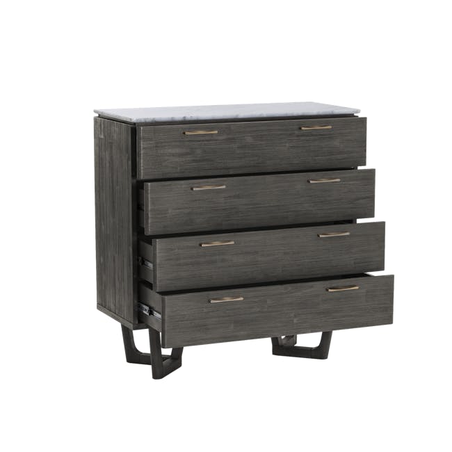 Carson Marble 4 Drawer Chest 1m - 2