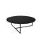 Felicity Round Coffee Table - Black Ash, Matt Black