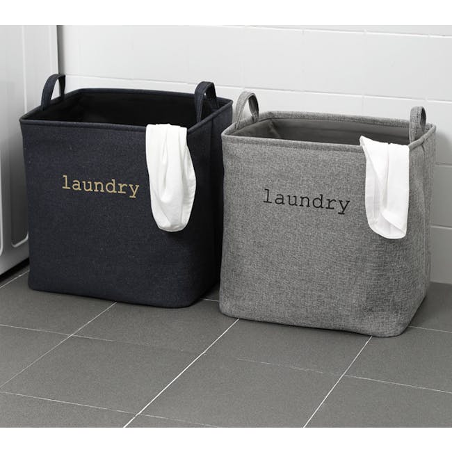 Idaho Laundry Basket - Grey - 2