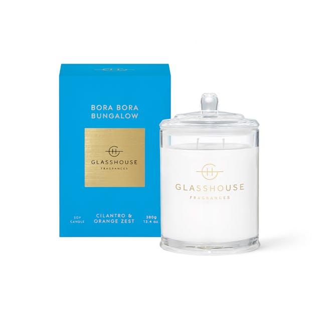 Glasshouse Fragrances Triple Scented Soy Candle 380g - Bora Bora Bungalow - 0