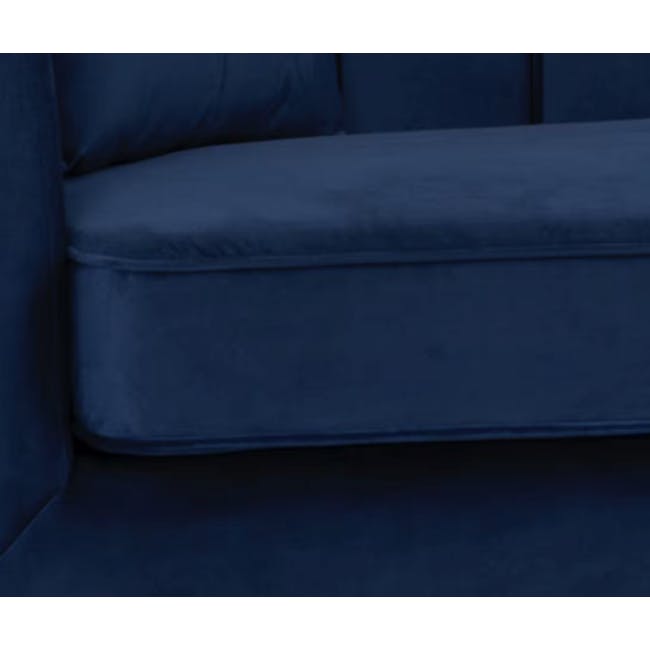 Tyna 3 Seater Sofa - Peacock Blue (Velvet) - 2