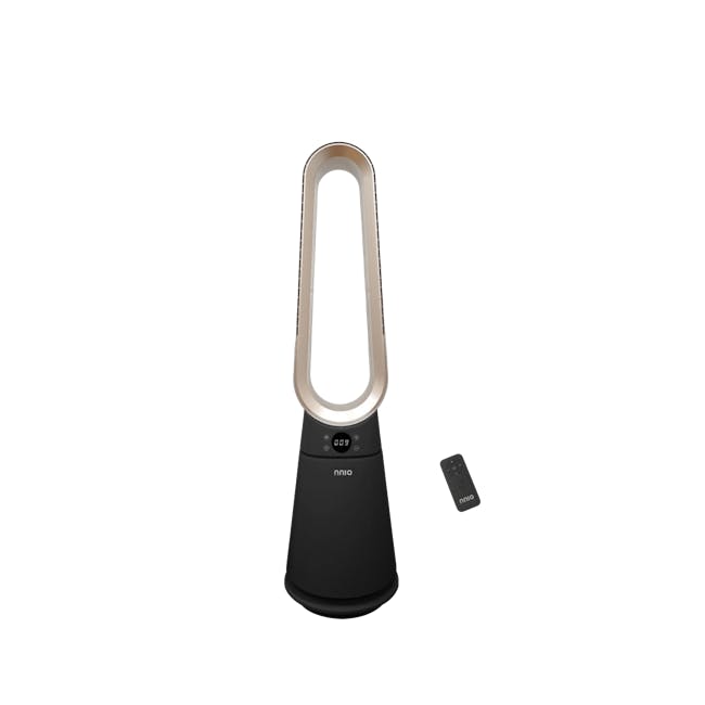 NNIO BLDC Bladeless Fan with Remote (N6200DCBLFR) - Black - 1