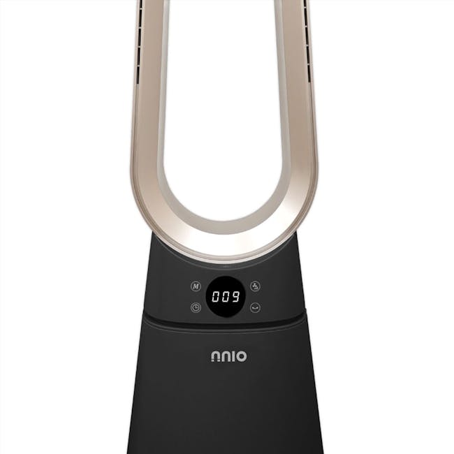 NNIO BLDC Bladeless Fan with Remote (N6200DCBLFR) - Black - 3