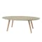 Carsyn Oval Coffee Table - Taupe Grey - 0