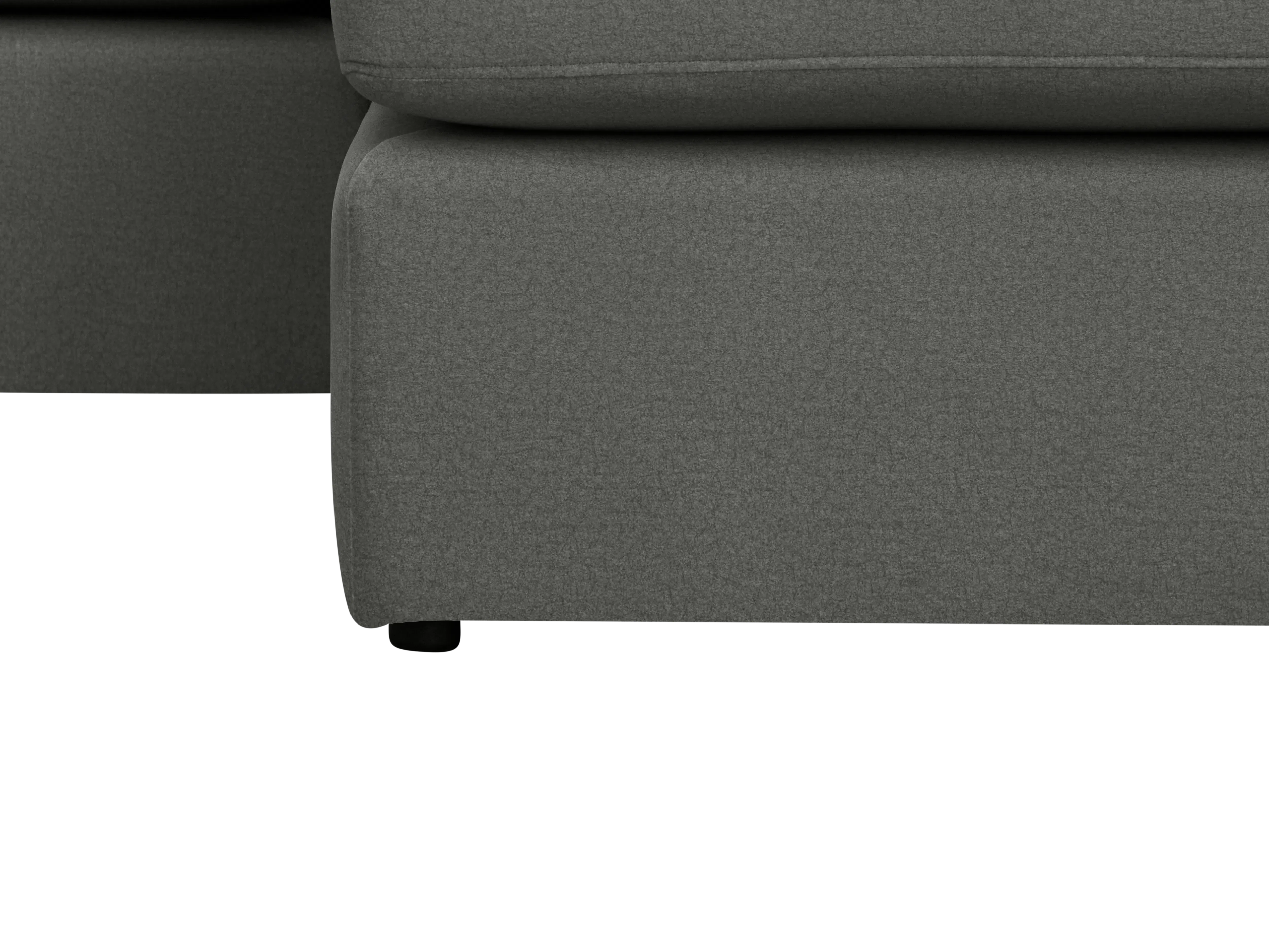 (As-is) Ashley L-Shaped Lounge Sofa - Sesame Grey (Scratch Resistant Fabric) - 1 - 20 - Sleek, modern sofa design, Gray