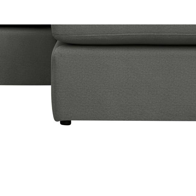 (As-is) Ashley L-Shaped Lounge Sofa - Sesame Grey (Scratch Resistant Fabric) - 1 - 16 - Sleek, modern sofa design, Gray