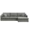Ashley L-Shaped Lounge Sofa - Sesame Grey (Scratch Resistant Fabric)
