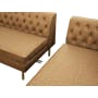 Cadencia L-Shaped Sofa - Tan (Faux Leather) - 5