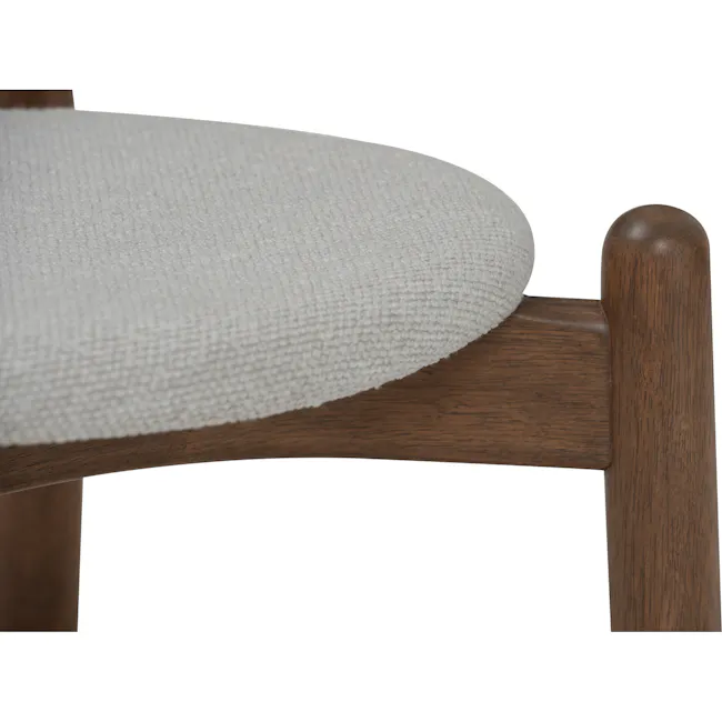 Bouvier Dining Chair - Walnut, Grey - 8