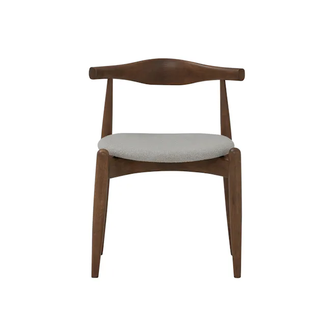 Bouvier Dining Chair - Walnut, Grey - 4