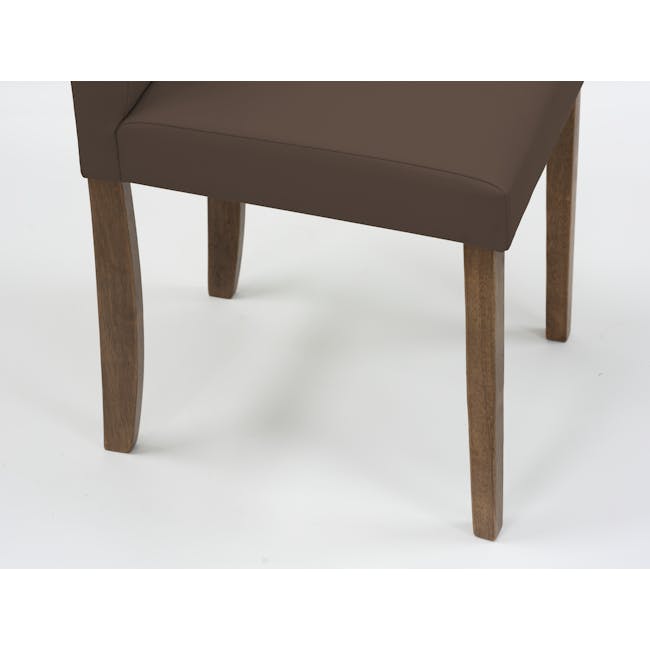 Dahlia Dining Chair - Cocoa, Mocha (Faux Leather) - 7