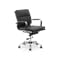 Elias Soft Pad Mid Back Office Chair - Black (PU) - 1