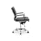 Elias Soft Pad Mid Back Office Chair - Black (PU) - 3