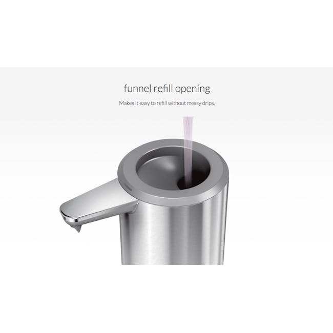 simplehuman Sensor 9oz Soap Pump Rechargeable - Rose Gold - 5