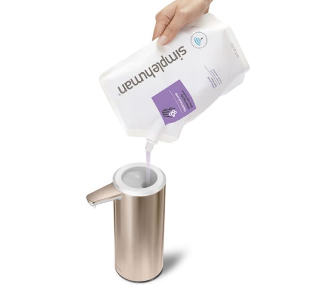simplehuman Sensor 9oz Soap Pump Rechargeable - Rose Gold - 2
