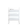 Ratner Bookshelf Trolley - White - 0