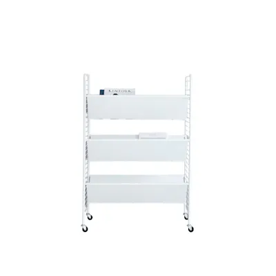 Ratner Bookshelf Trolley - White