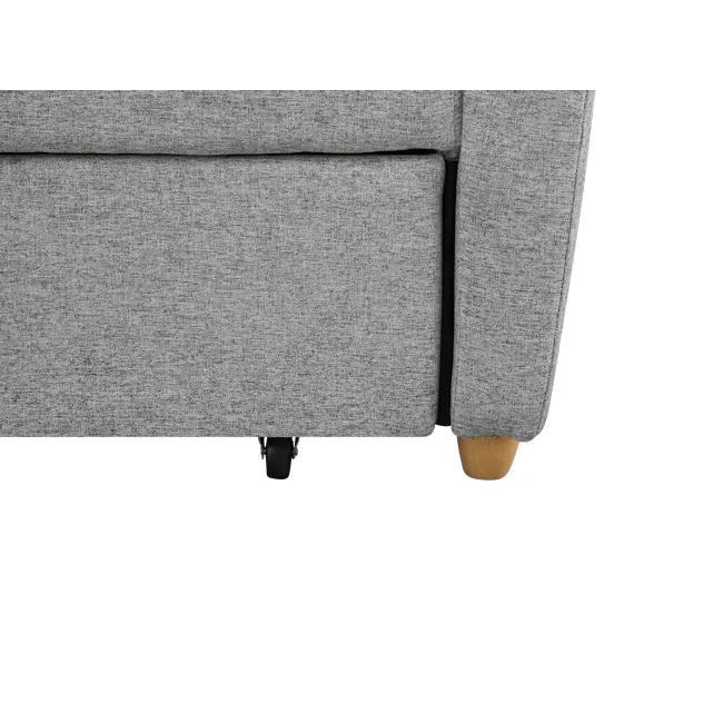 Luisa 2 Seater Sofa Bed - Siberian Grey - 11 - Gray textured fabric sofa, modern design, cozy seating, minimalist decor