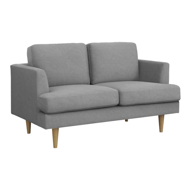 Soma 2 Seater Sofa with Soma Armchair - Grey (Scratch Resistant) - 3