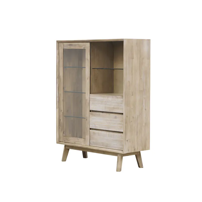(As-is) Leland Tall Display Sideboard 1.1m - 13