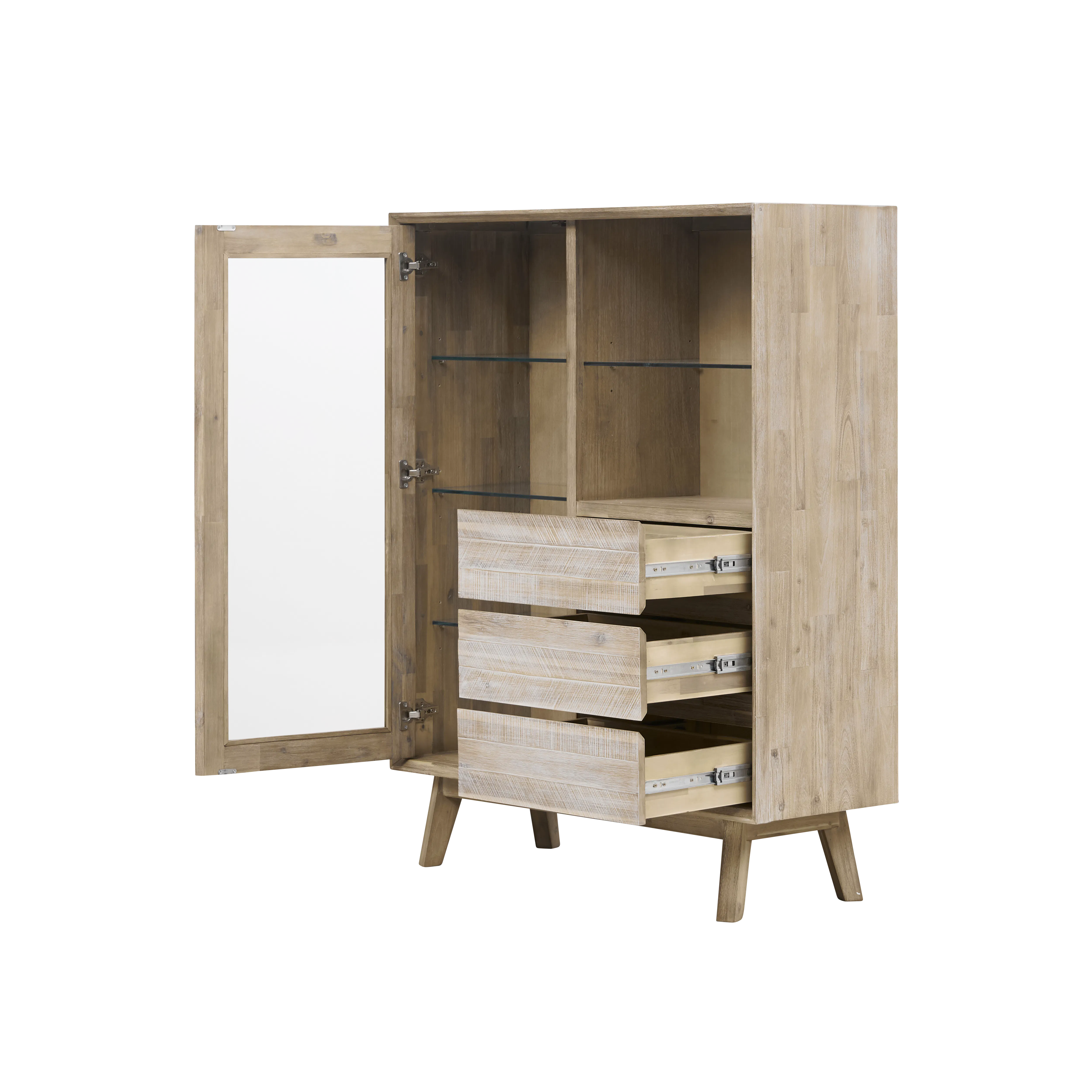 (As-is) Leland Tall Display Sideboard 1.1m - 14