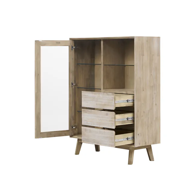 (As-is) Leland Tall Display Sideboard 1.1m - 14