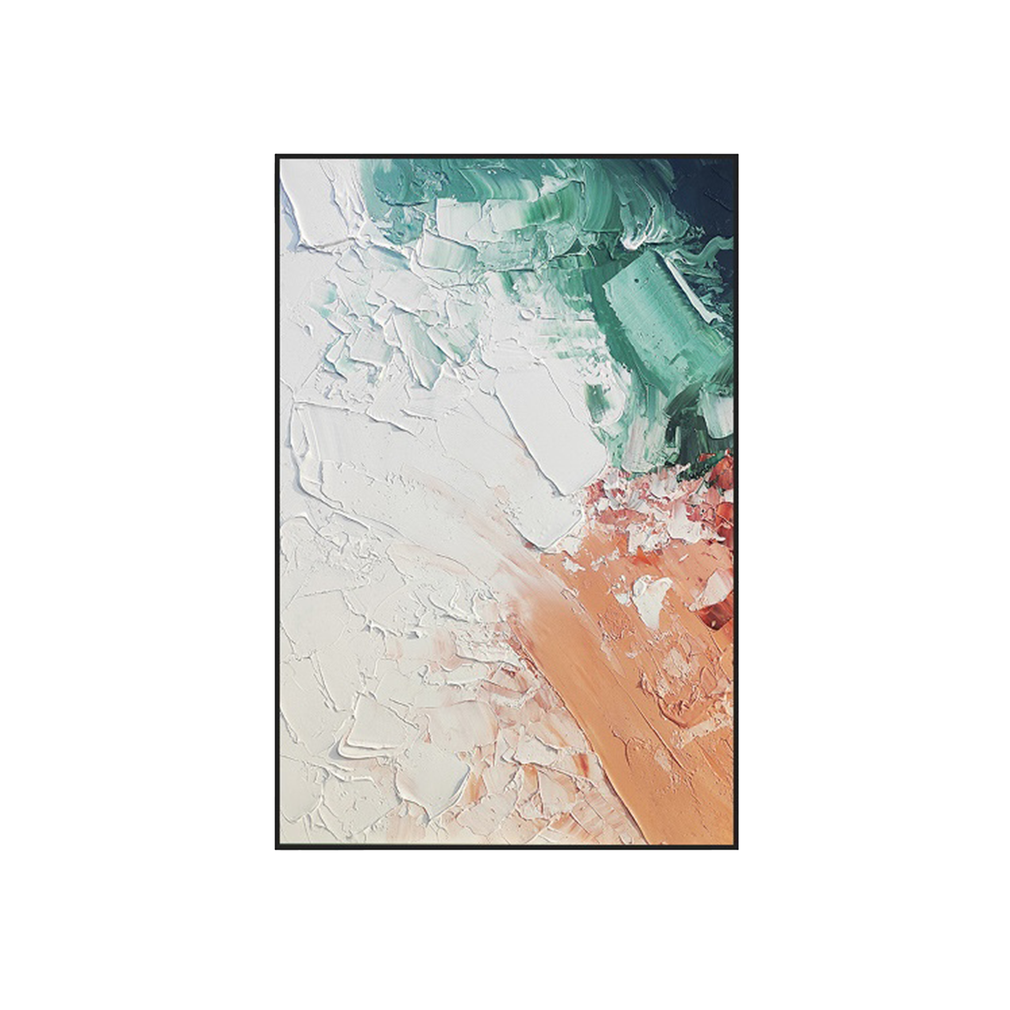 Glacial Earth 3D Textured Painting 105 x 140 cm