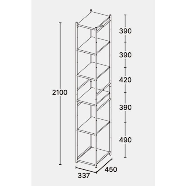Mari Slim Modular Shelf - White - 5