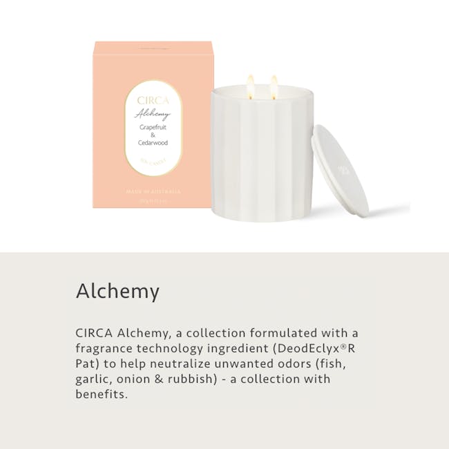 Circa Alchemy Soy Candle 350g - Grapefruit & Cedarwood - 3