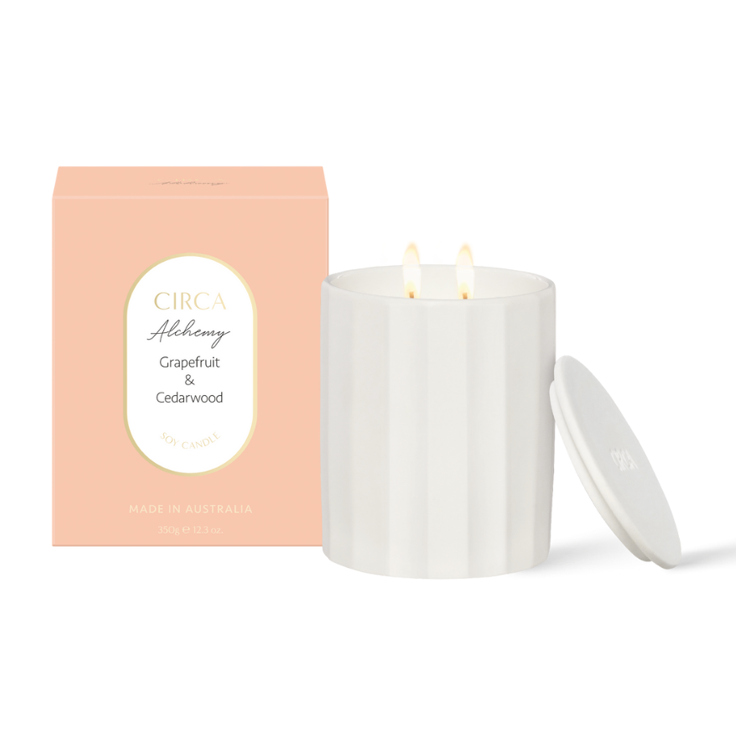 Circa Alchemy Soy Candle 350g - Grapefruit & Cedarwood