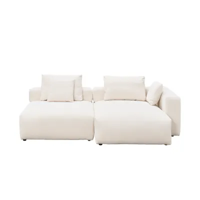 Blanca 3 Seater Chaise Sofa (Down Feathers)