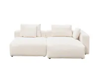 Blanca 3 Seater Chaise Sofa (Down Feathers)