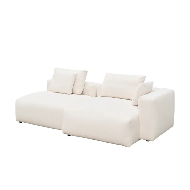 Blanca 3 Seater Chaise Sofa (Down Feathers) - 4
