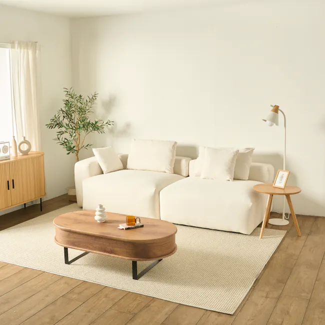 Blanca 3 Seater L-Shaped Sofa (Down Feathers) - 15