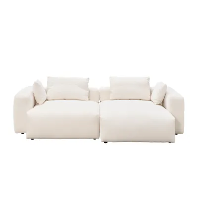 Blanca 3 Seater L-Shaped Sofa (Down Feathers)