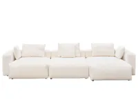 Blanca 4 Seater L-Shaped Sofa (Down Feathers)