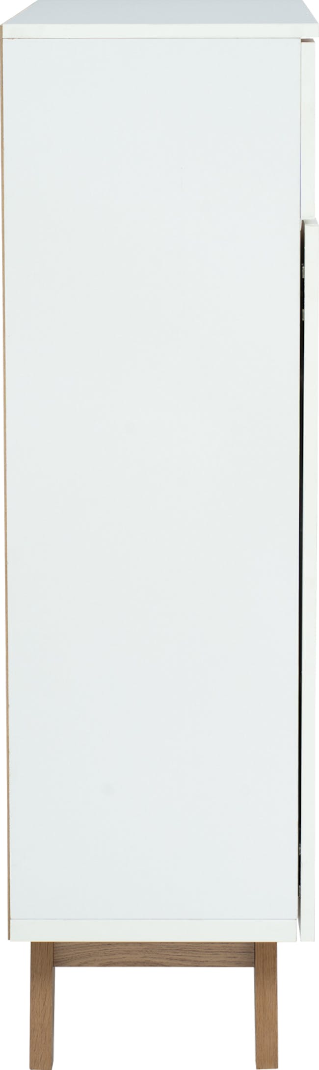 Miah Shoe Cabinet - Natural, White - 7