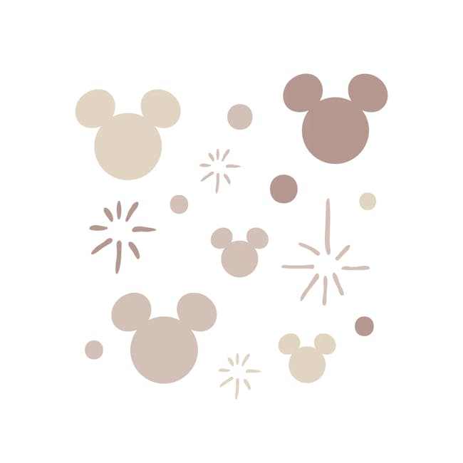 Urban Li'l Mickey Sparkle Fabric Decal (3 Colours) - 4
