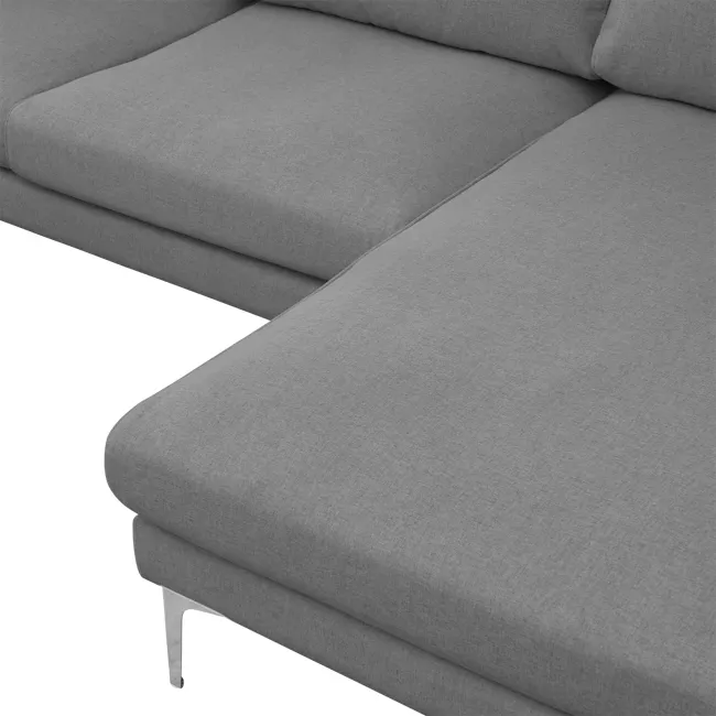 (As-is) Declan L-Shaped Sofa - Black, Charcoal Grey - 20