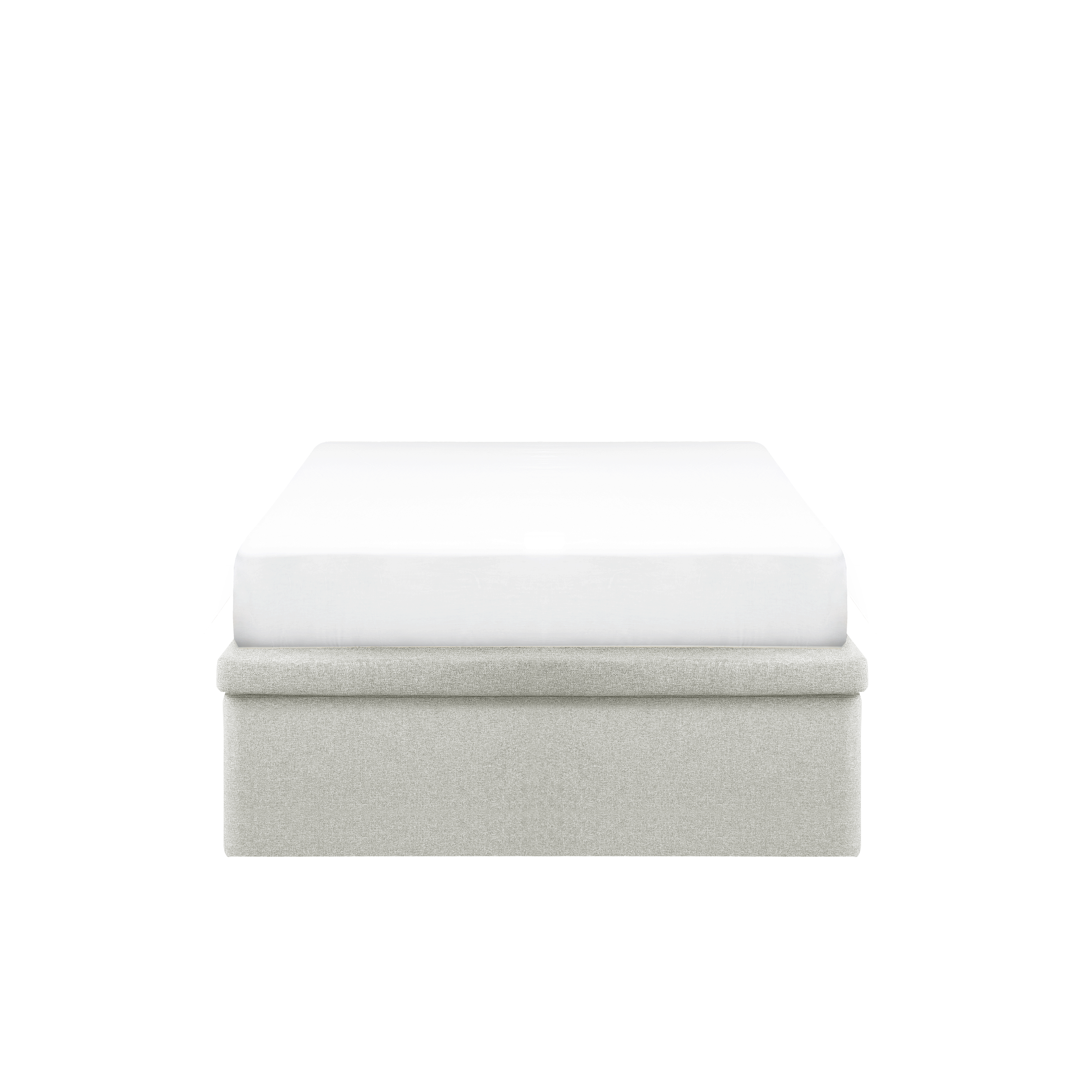 ESSENTIALS Single Storage Bed - Dew (Eco Clean Fabric)