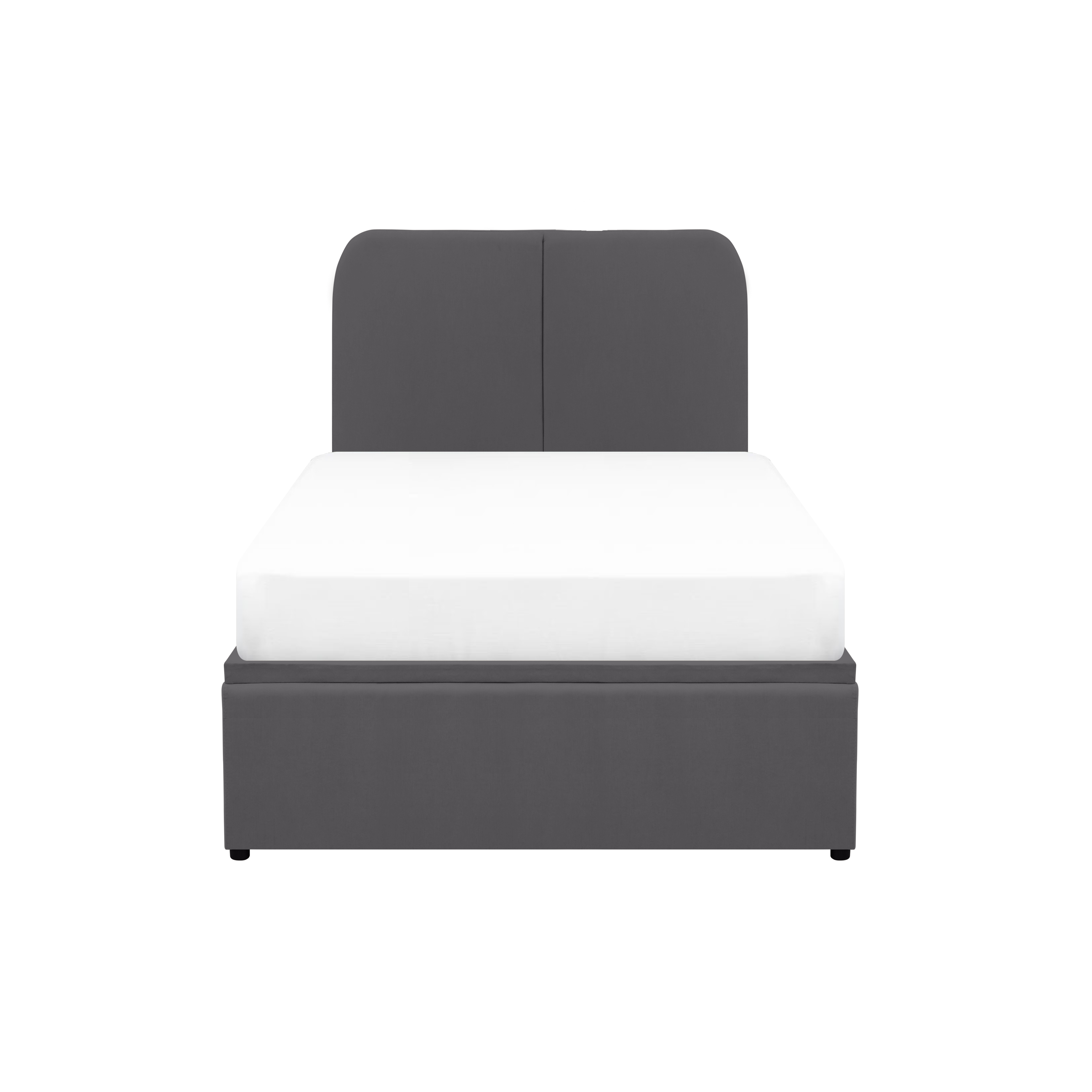 Nolan Single Storage Bed - Hailstorm