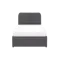 Nolan Single Storage Bed - Hailstorm