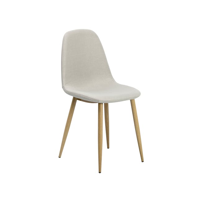 Fynn Dining Chair - Oak, Beige - 0