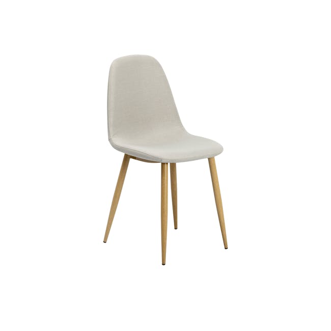 Fynn Dining Chair - Oak, Beige - 4