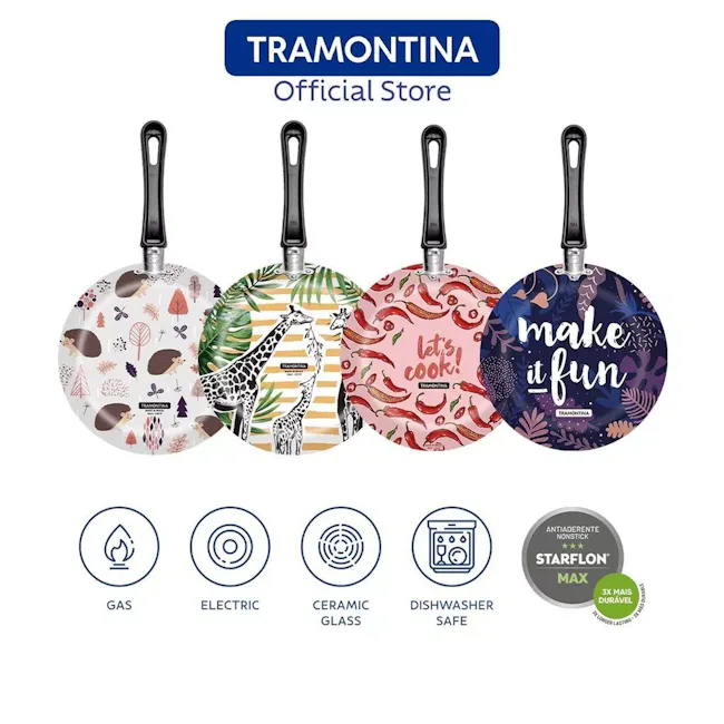 Tramontina Vivacor 24cm Non-Stick Frying Pan (White) - 3
