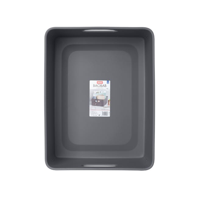 Tatay Organizer Storage Basket - Grey (4 Sizes) - 5L - 15 - Stylish, modern storage tray, Eco-friendly office organizer