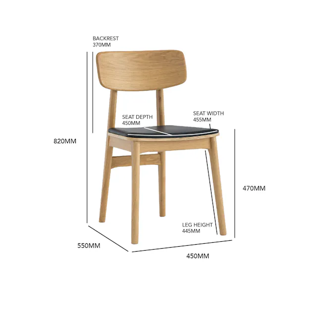 Tacy Dining Chair - Milk Oak - 7