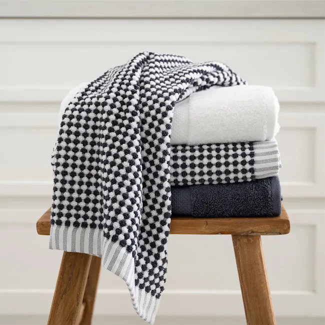 Robinsons Splendour DuoTone Bath Towel Hotel Collection - Slate - 3